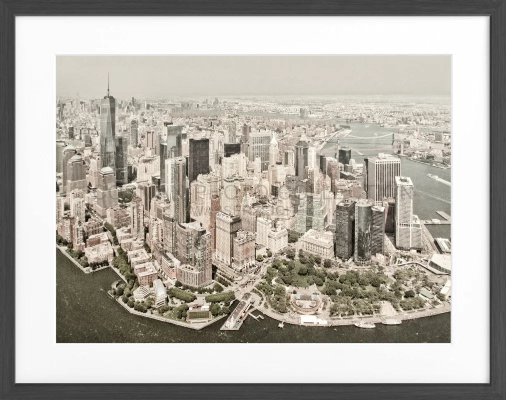 Poster New York ’Skyline’ NY37 - Schwarz matt 1.5cm / S
