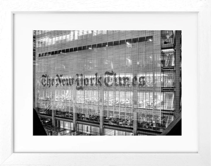 Poster New York Times NY98 - Rahmenfarbe: weiss matt