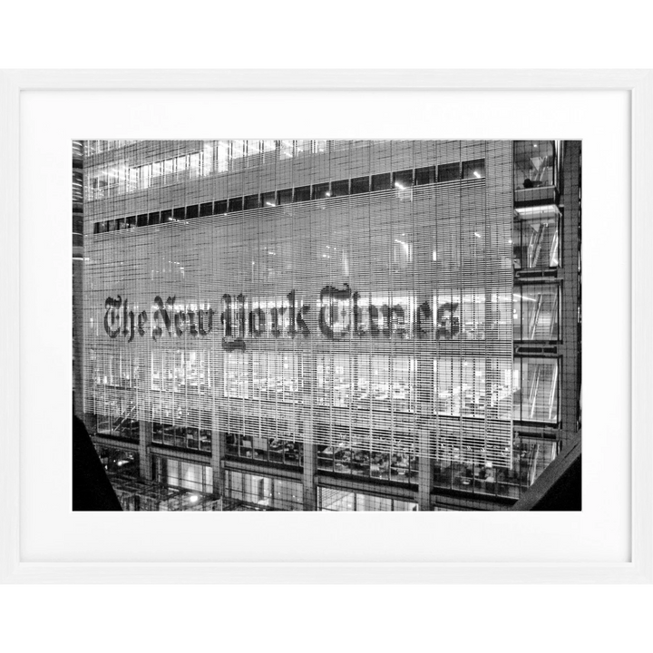 Poster New York Times NY98 - Weiss 1.5cm / S (31cm x 25cm)