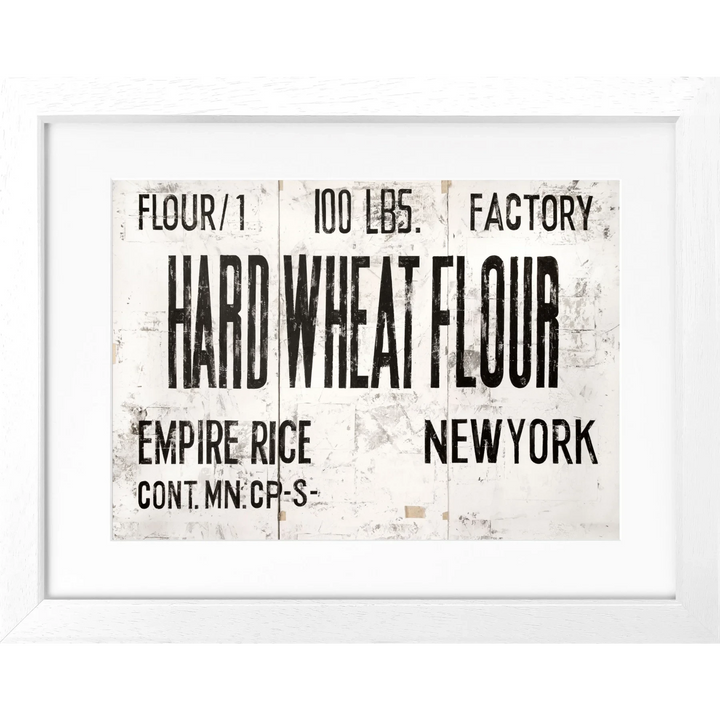 Poster New York ’Wheat’ GM13 - Rahmenfarbe: weiss matt