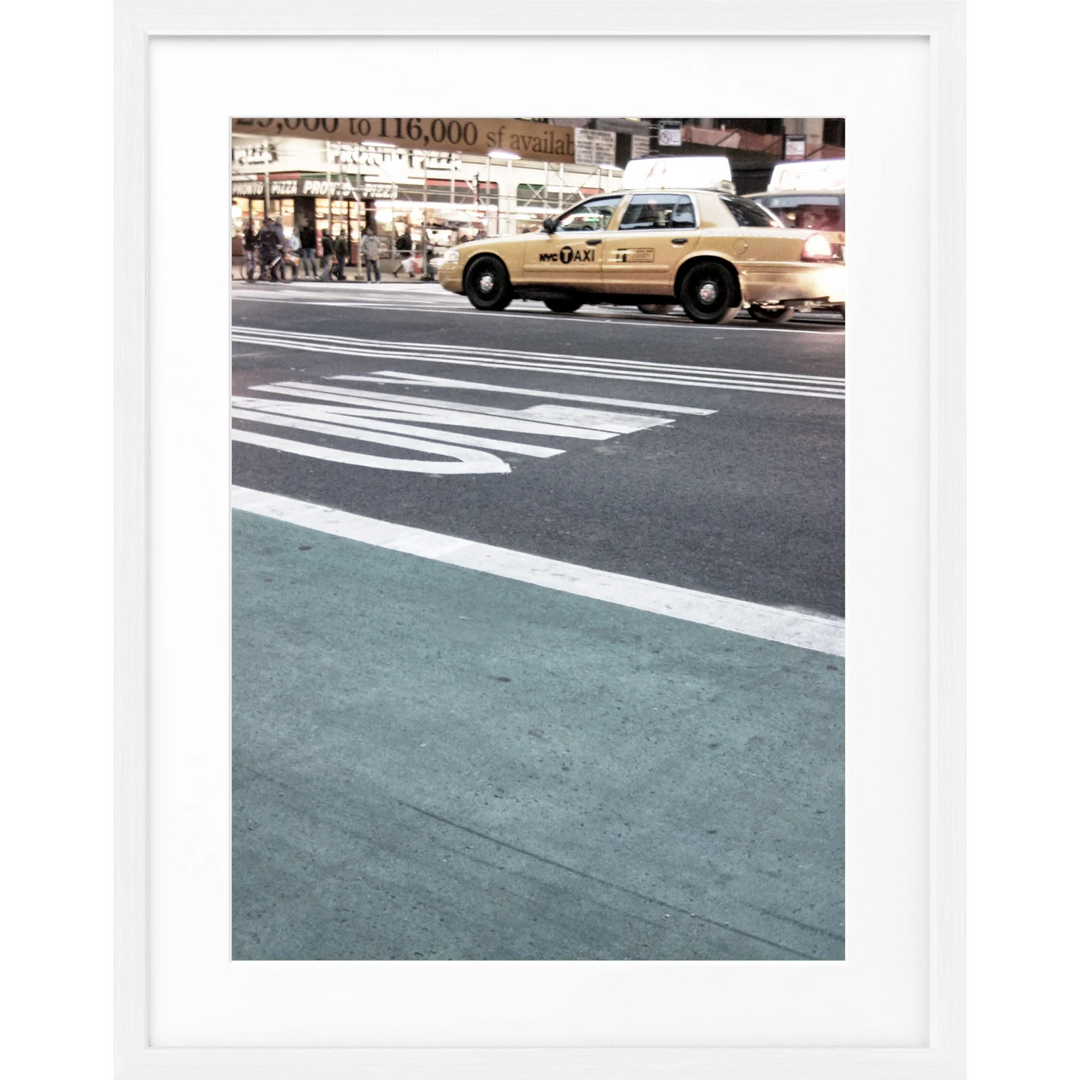 Poster New York ’Yellow Cap’ NY58 - Weiss 1.5cm / S
