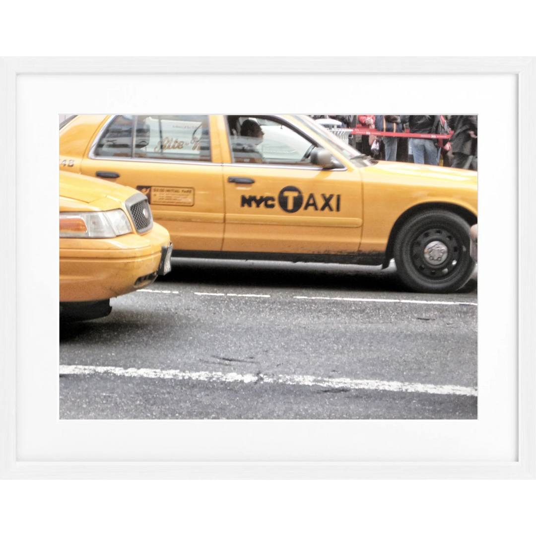 Poster New York ’Yellow Cap’ NY61 - Weiss 1.5cm / S