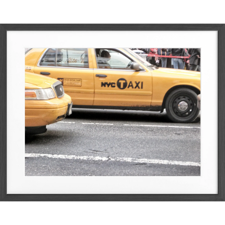 Poster New York ’Yellow Cap’ NY61 - Schwarz matt 1.5cm