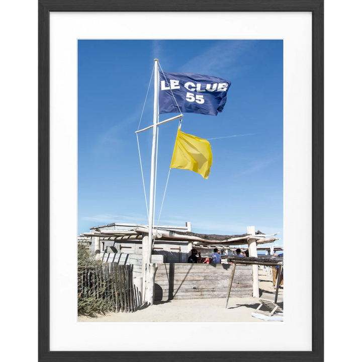 Poster Saint Tropez ’Le Club 55’ ST32 - Schwarz matt
