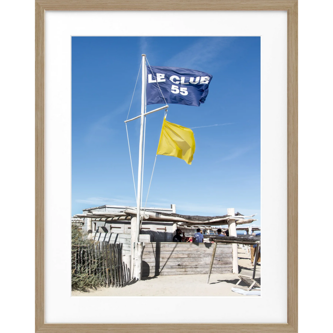 Poster Saint Tropez ’Le Club 55’ ST32 - Eiche Furnier