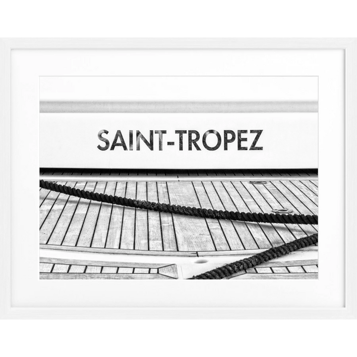 Poster Saint Tropez ST09 - Weiss 1.5cm / S (31cm x 25cm)