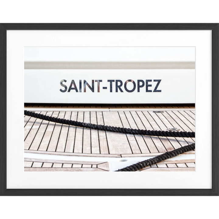 Poster Saint Tropez ST09 - Schwarz matt 1.5cm / S (31cm x
