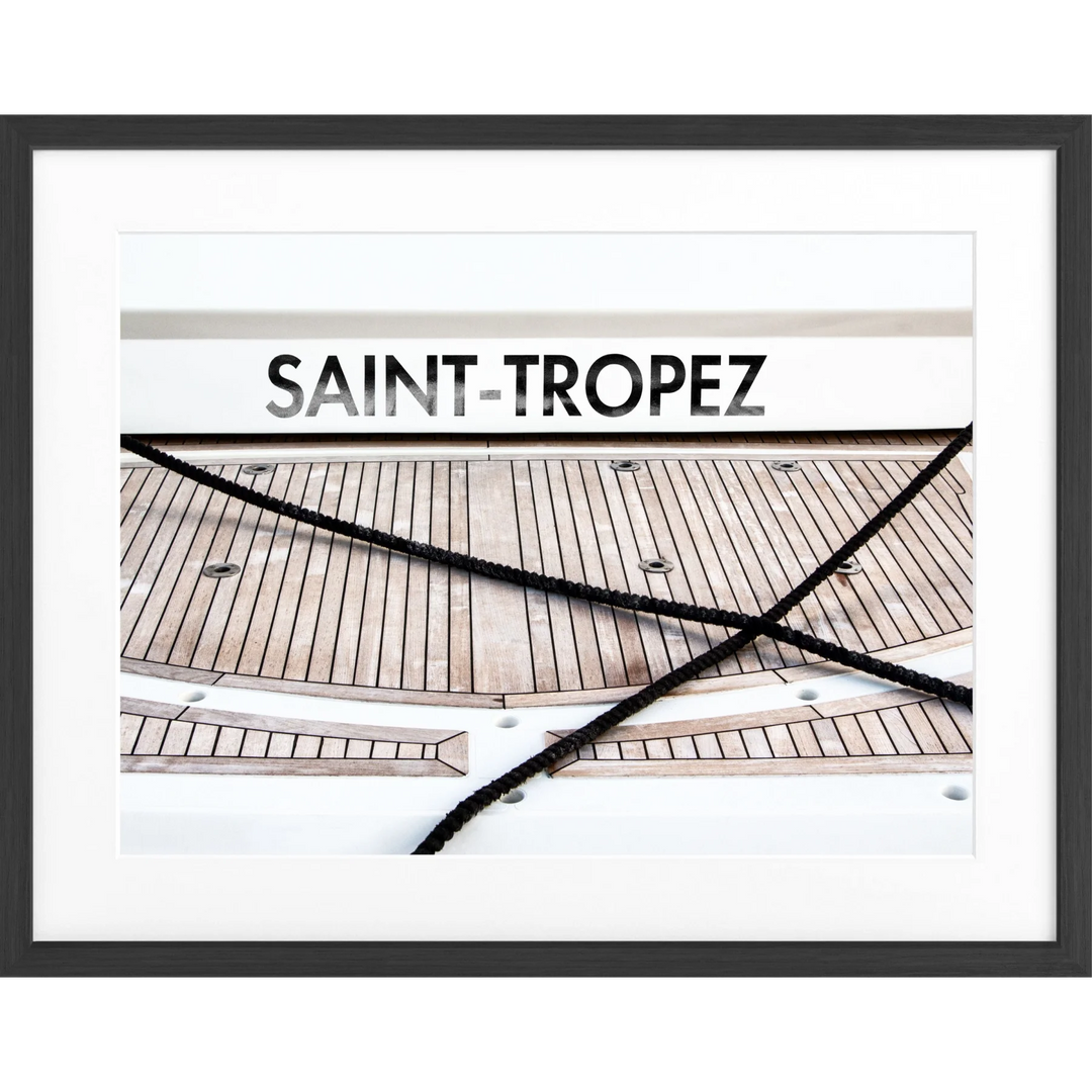 Poster Saint Tropez ST09A - Schwarz matt 1.5cm / S (31cm x