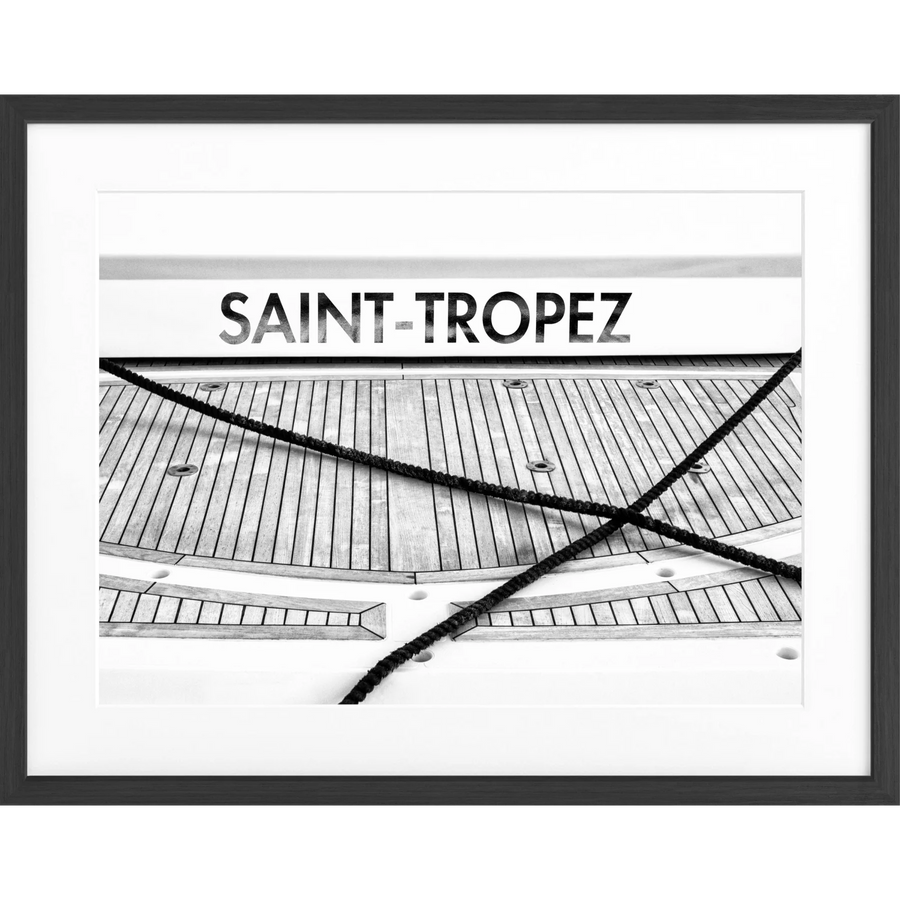 Poster Saint Tropez ST09A - Schwarz matt 1.5cm / S (31cm x