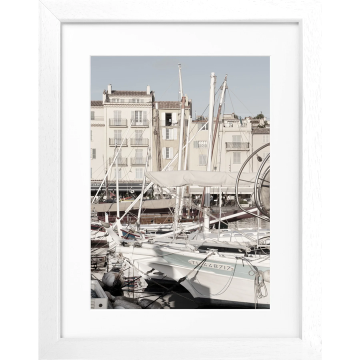 Poster Saint Tropez ST22 - Weiss 3cm / S (25cm x 31cm)