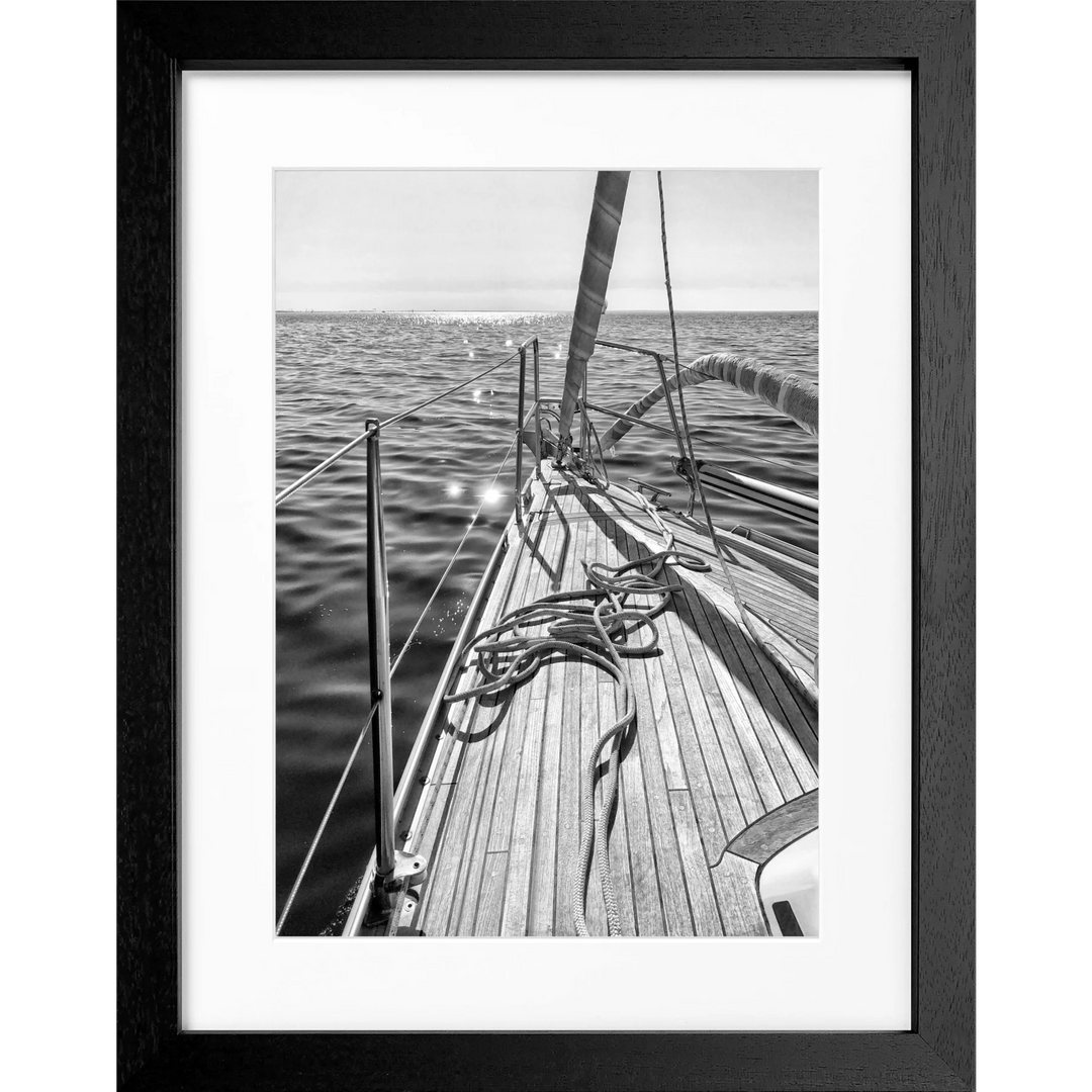 Poster Segelboot SAIL02 - Schwarz 3cm / S (25cm x 31cm)