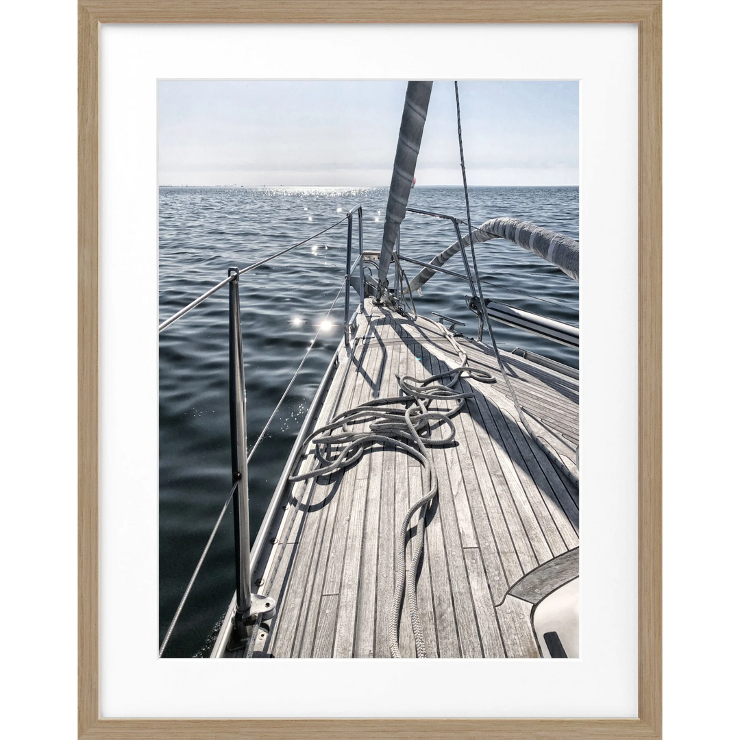 Poster Segelboot SAIL02 - Eiche Furnier 1.5cm / S (25cm x