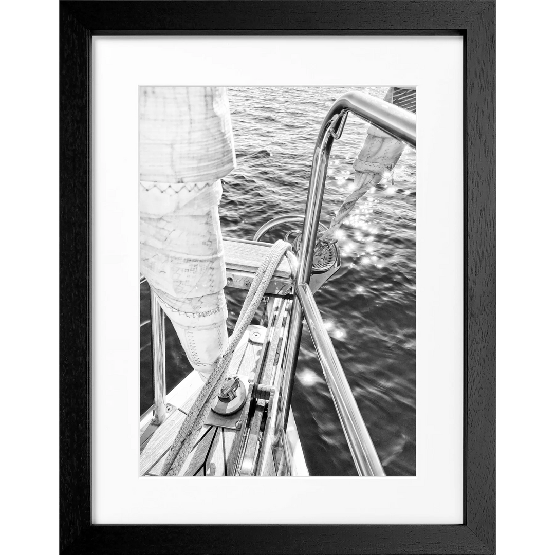 Poster Segelboot SAIL03 - Schwarz 3cm / S (25cm x 31cm)