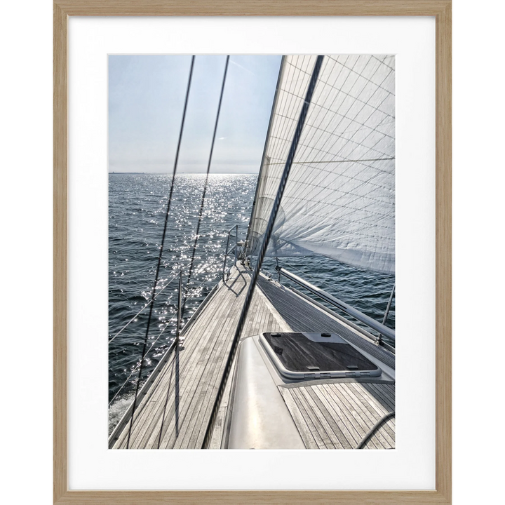 Poster Segelboot SAIL04 - Eiche Furnier 1.5cm / S (25cm x