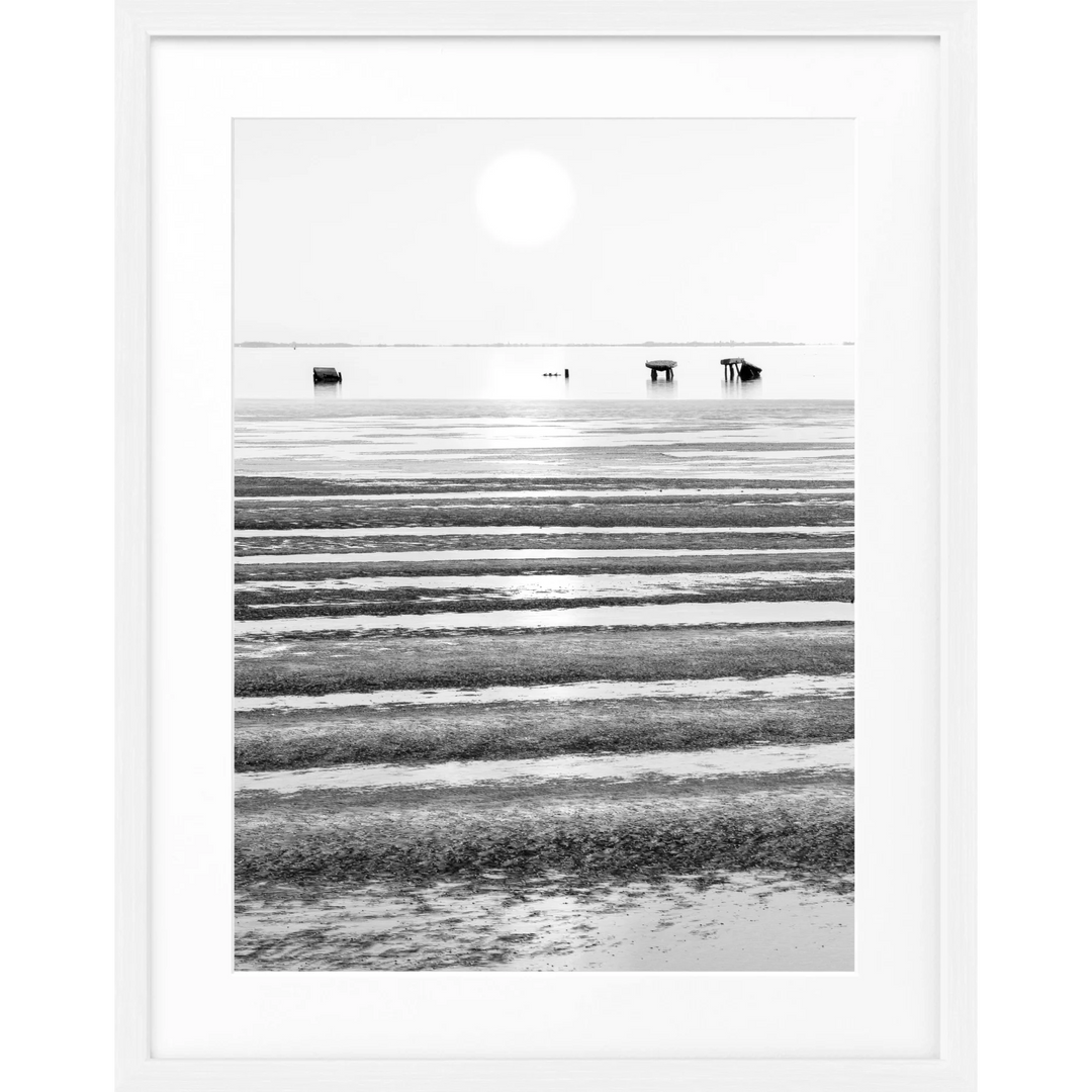 Poster ’Wattenmeer’ Sylt SY72 - Weiss 1.5cm / S (25cm x