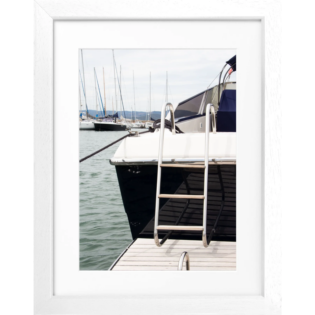 Poster ’Yacht’ Saint Tropez ST30 - Weiss 3cm / S (25cm