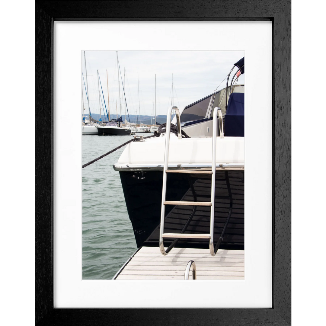 Poster ’Yacht’ Saint Tropez ST30 - Schwarz 3cm / S