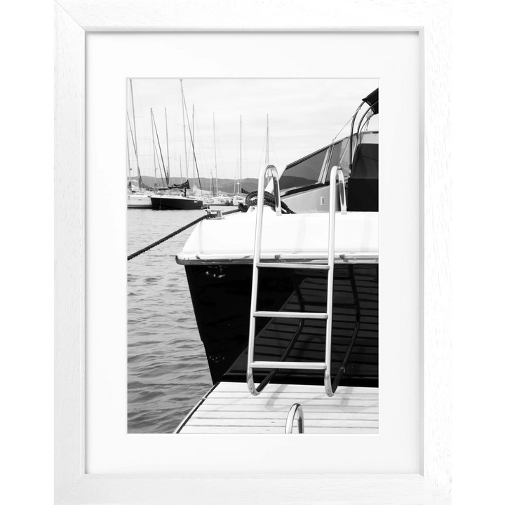 Poster ’Yacht’ Saint Tropez ST30 - Weiss 3cm / S (25cm